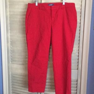 Old Navy Harper red trouser/crop
